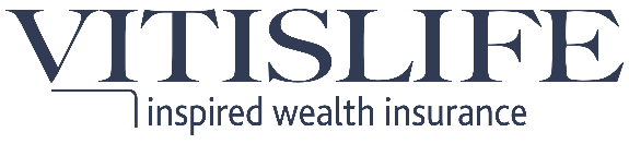 Logo van VITISLIFE met de tekst "inspired wealth insurance".