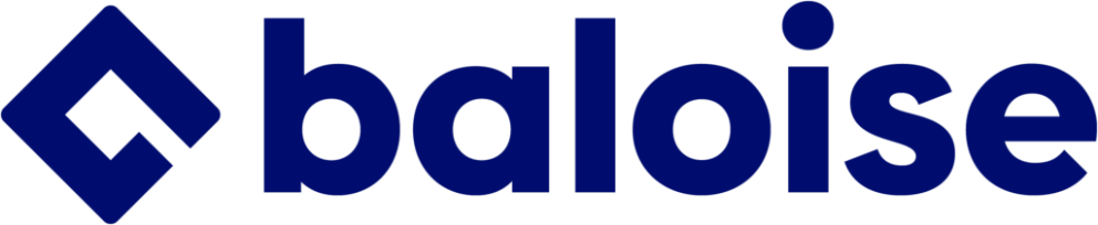 Logo van Baloise in blauw.